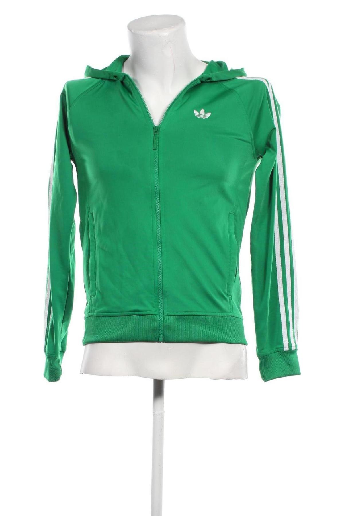 Мъжко спортно горнище Adidas Originals, Размер S, Цвят Зелен, Цена 40,50 лв.