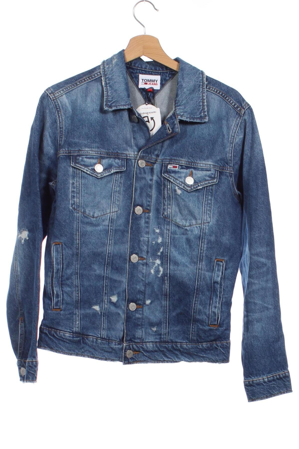 Herrenjacke Tommy Jeans, Größe S, Farbe Blau, Preis 50,57 €