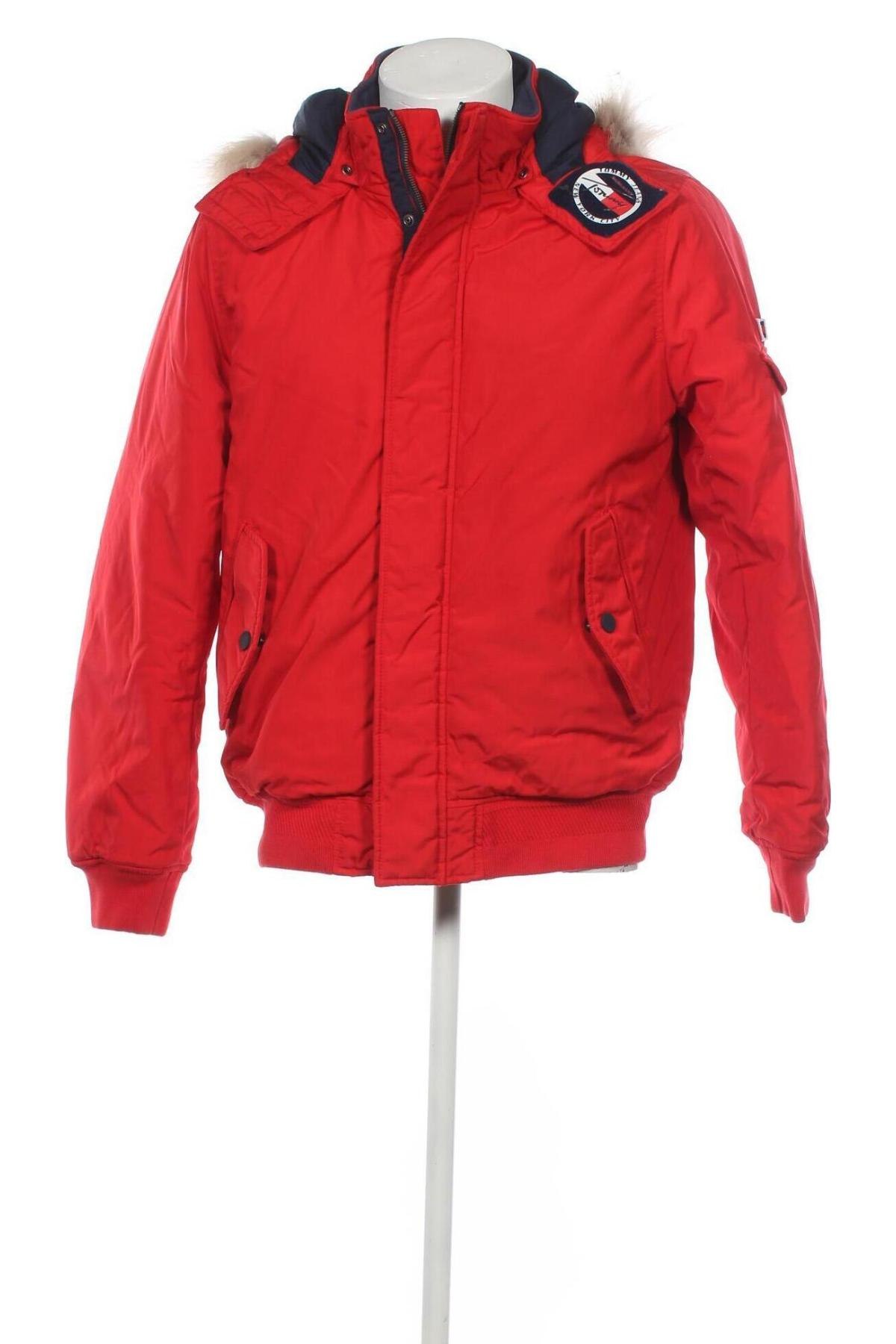 Ανδρικό μπουφάν Tommy Jeans, Μέγεθος L, Χρώμα Κόκκινο, Τιμή 87,84 €