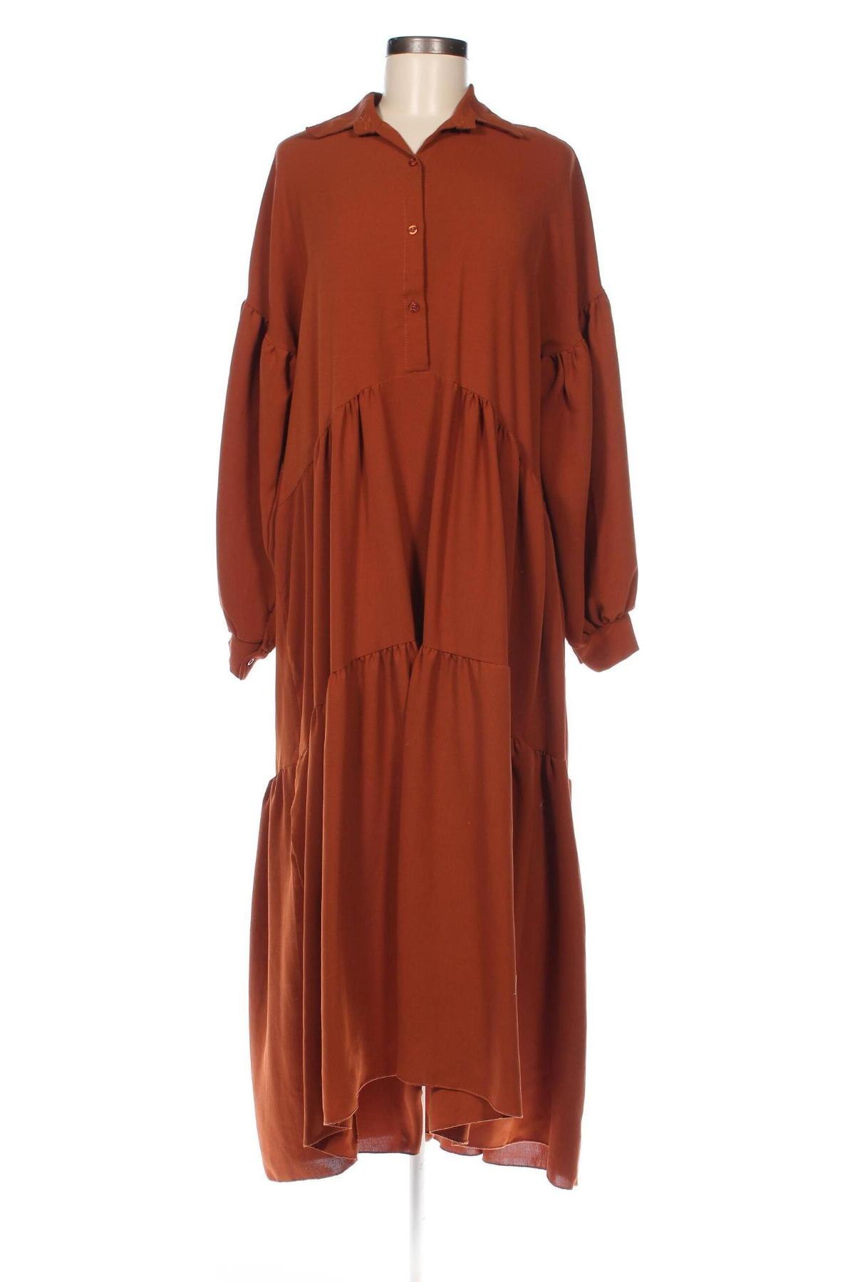 Φόρεμα Boohoo, Μέγεθος M, Χρώμα Καφέ, Τιμή 17,94 €