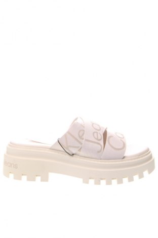 Papuci Calvin Klein Jeans, Mărime 41, Culoare Ecru, Preț 267,99 Lei
