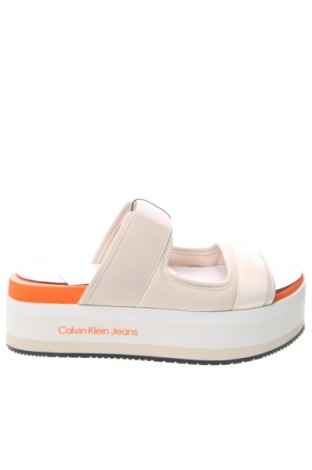 Papuci Calvin Klein Jeans, Mărime 40, Culoare Ecru, Preț 509,99 Lei