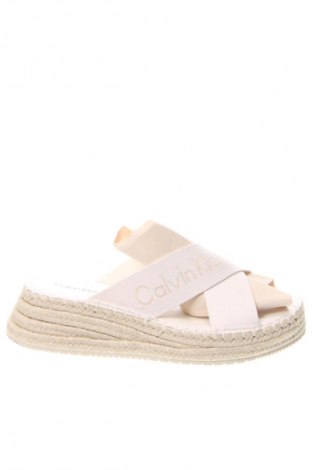 Γυναικείες παντόφλες Calvin Klein Jeans, Μέγεθος 37, Χρώμα Λευκό, Τιμή 62,99 €
