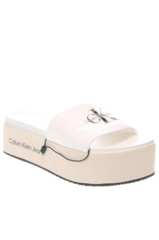Pantolette Calvin Klein Jeans, Größe 38, Farbe Weiß, Preis 53,99 €