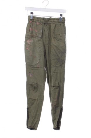 Pantaloni de femei Desigual, Mărime XS, Culoare Verde, Preț 357,00 Lei