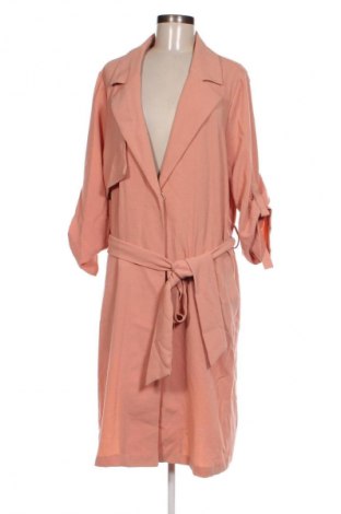 Damen Trenchcoat ONLY Carmakoma, Größe L, Farbe Rosa, Preis 28,99 €