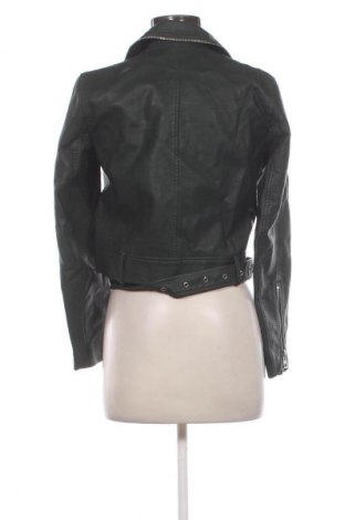 Geacă de piele pentru femei Zara, Mărime L, Culoare Verde, Preț 104,31 Lei