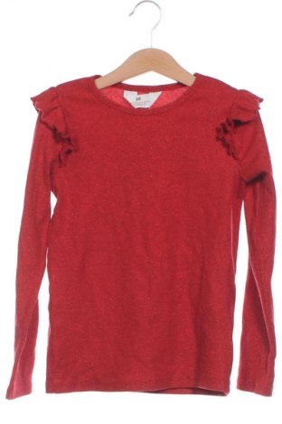 Kinder Shirt H&M, Größe 6-7y/ 122-128 cm, Farbe Rot, Preis 2,99 €