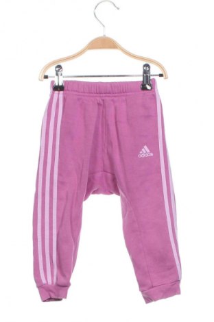 Παιδική κάτω φόρμα Adidas, Μέγεθος 12-18m/ 80-86 εκ., Χρώμα Ρόζ , Τιμή 20,00 €