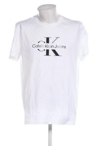 Мъжка тениска Calvin Klein, Размер XL, Цвят Бял, Цена 77,99 лв.