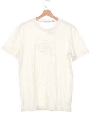 Ανδρικό t-shirt Calvin Klein Jeans, Μέγεθος M, Χρώμα Εκρού, Τιμή 52,99 €