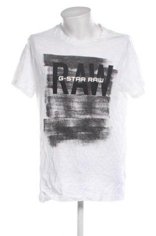 Herren T-Shirt G-Star Raw, Größe L, Farbe Weiß, Preis 18,99 €