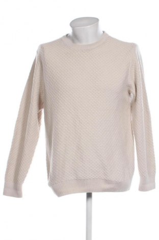 Herrenpullover Cubus, Größe L, Farbe Ecru, Preis € 24,99