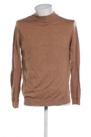 Męski sweter Pull&Bear, Rozmiar L, Kolor Brązowy, Cena 114,99 zł