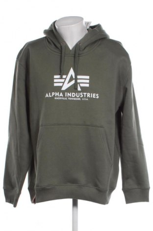 Herren Sweatshirt Alpha Industries, Größe 3XL, Farbe Grün, Preis € 63,00