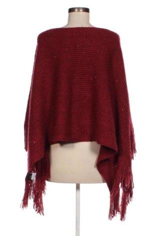 Poncho Laura Torelli, Größe M, Farbe Rot, Preis 11,99 €