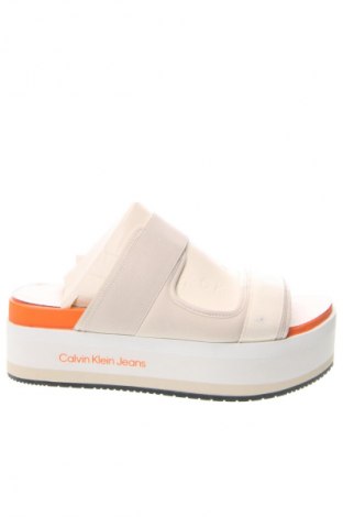 Sandale Calvin Klein Jeans, Mărime 39, Culoare Alb, Preț 594,99 Lei