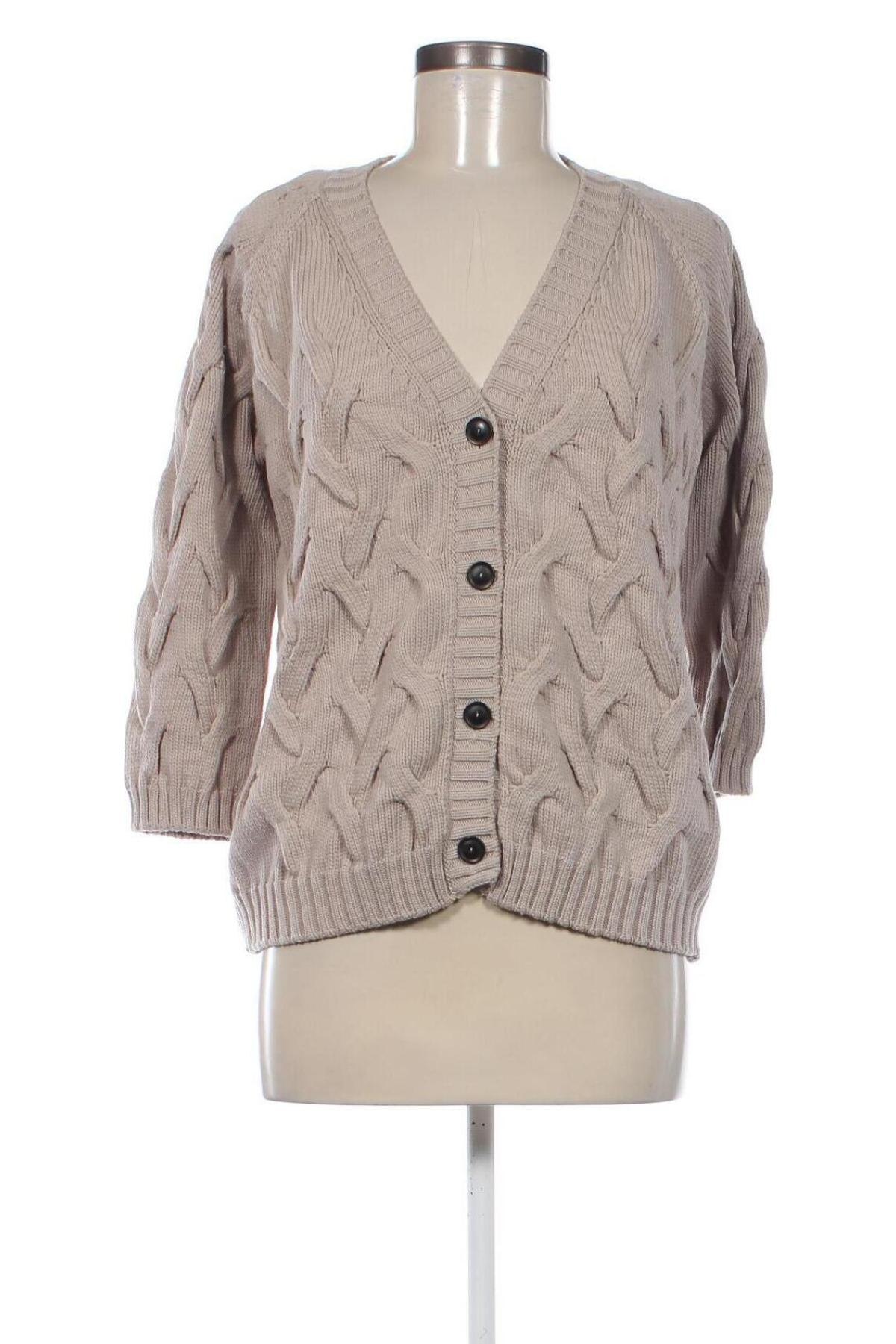 Cardigan de damă Le Tricot Perugia, Mărime M, Culoare Bej, Preț 202,99 Lei