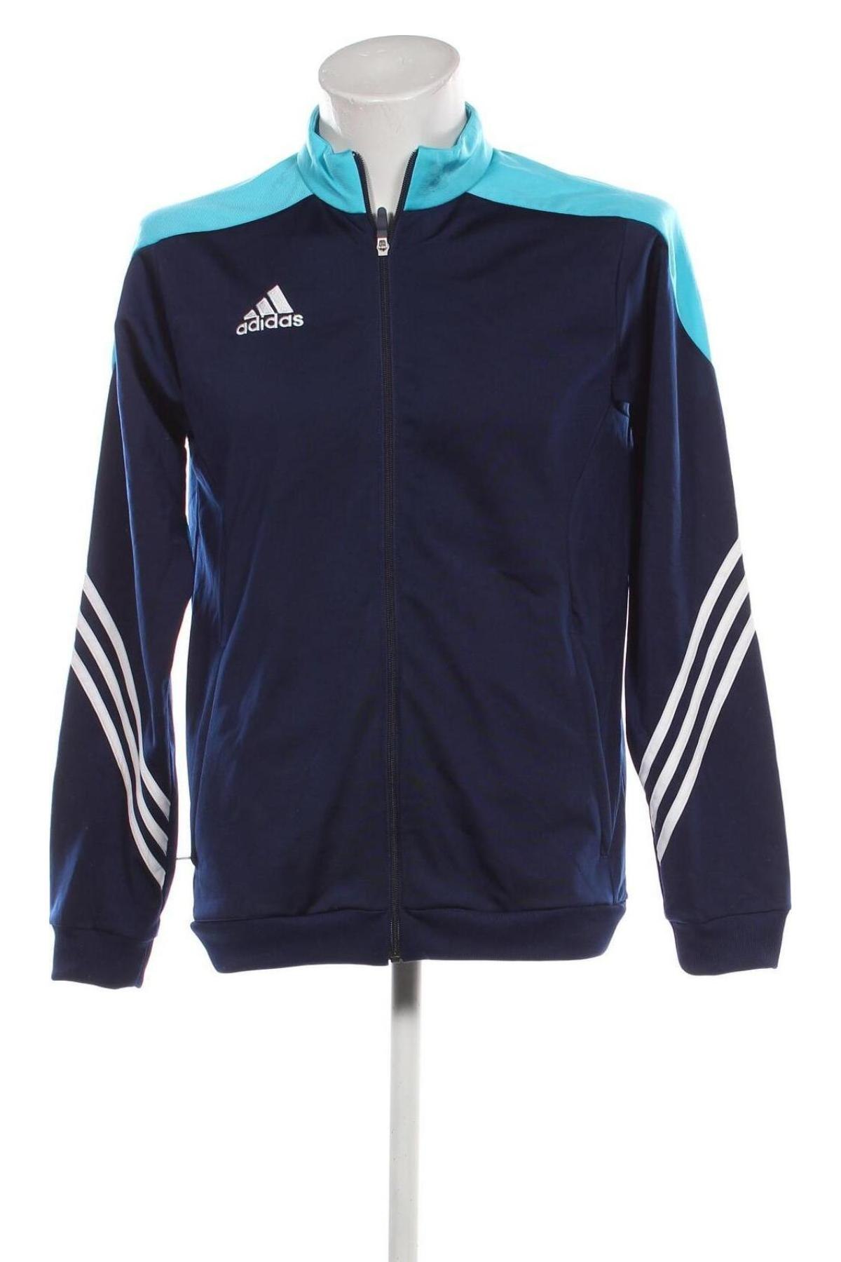 Bluză trening de bărbați Adidas, Mărime M, Culoare Albastru, Preț 337,99 Lei