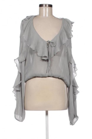 Дамска блуза Zara, Размер L, Цвят Сив, Цена 17,27 €