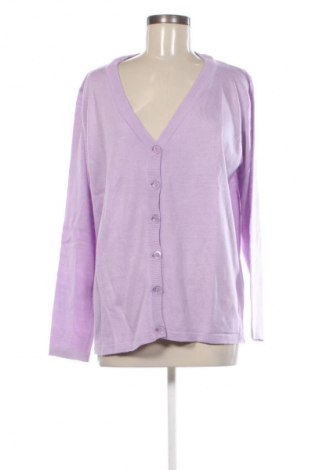 Damen Strickjacke CASHMASOFT, Größe XL, Farbe Lila, Preis € 8,99
