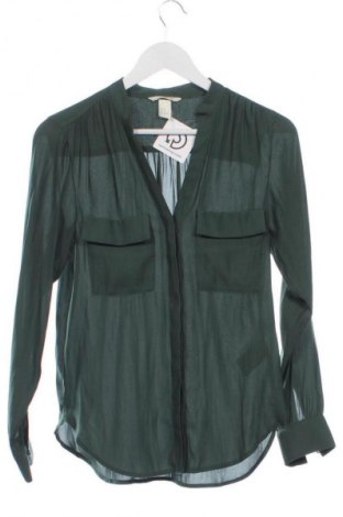 Дамска риза H&M, Размер XS, Цвят Зелен, Цена 4,09 €