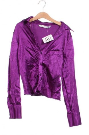 Damenbluse Zara, Größe XS, Farbe Lila, Preis € 13,43