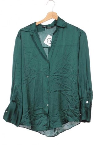 Damenbluse Zara, Größe XS, Farbe Grün, Preis € 10,99