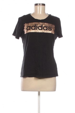 Γυναικείο t-shirt Adidas, Μέγεθος L, Χρώμα Μαύρο, Τιμή 13,81 €