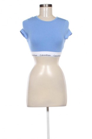 Damen T-Shirt Calvin Klein, Größe XS, Farbe Blau, Preis € 41,99
