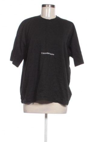 Γυναικείο t-shirt Calvin Klein Jeans, Μέγεθος M, Χρώμα Μαύρο, Τιμή 20,99 €