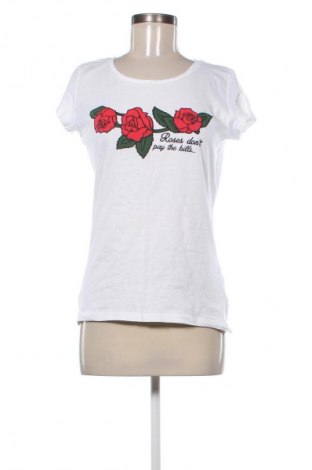 Γυναικείο t-shirt Cropp, Μέγεθος L, Χρώμα Λευκό, Τιμή 9,14 €