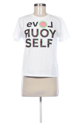 Damen T-Shirt Desigual, Größe M, Farbe Weiß, Preis € 13,81