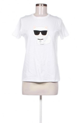 Γυναικείο t-shirt Karl Lagerfeld, Μέγεθος M, Χρώμα Λευκό, Τιμή 34,72 €