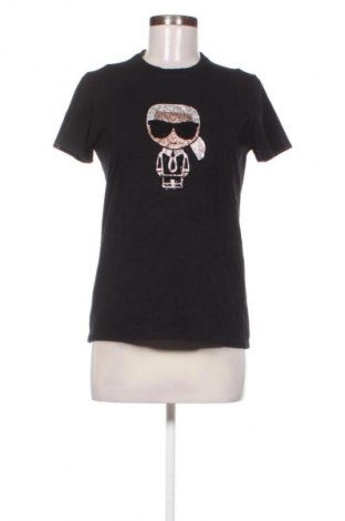 Γυναικείο t-shirt Karl Lagerfeld, Μέγεθος M, Χρώμα Μαύρο, Τιμή 34,72 €
