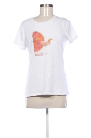 Γυναικείο t-shirt Liu Jo, Μέγεθος M, Χρώμα Λευκό, Τιμή 27,00 €
