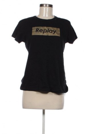 Damen T-Shirt Replay, Größe M, Farbe Schwarz, Preis € 22,99