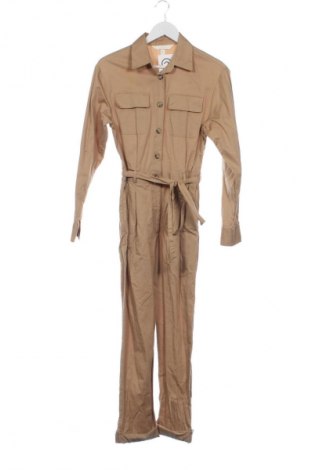 Дамски дълъг гащеризон H&M, Размер XS, Цвят Бежов, Цена 8,18 €