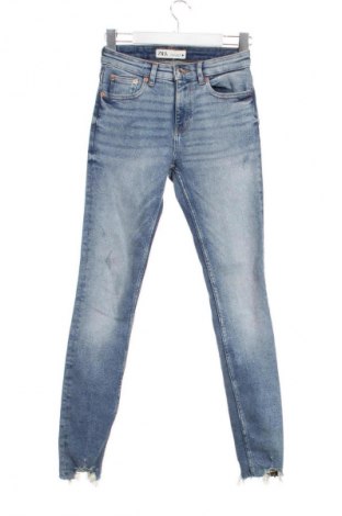 Дамски дънки Zara, Размер XS, Цвят Син, Цена 10,73 €