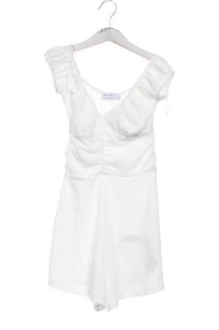 Női rövid overál Bershka, Méret XXS, Szín Fehér, Ár 8 251 Ft