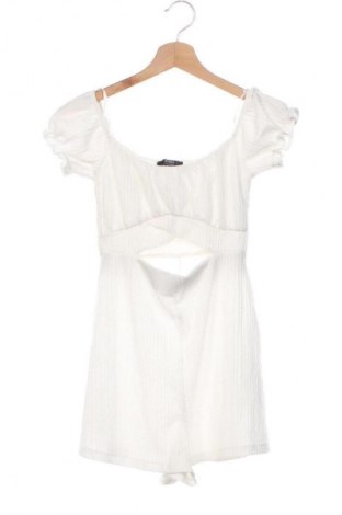 Női rövid overál Bershka, Méret XS, Szín Fehér, Ár 8 244 Ft