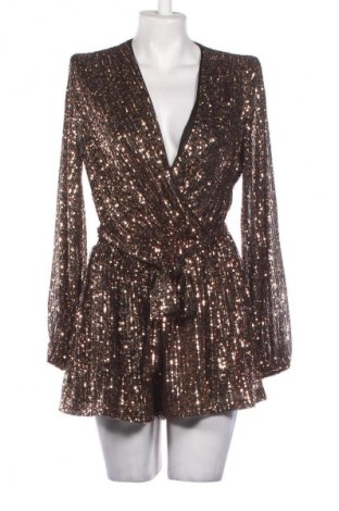 Kurzer Damenoverall Showpo, Größe S, Farbe Golden, Preis € 10,99