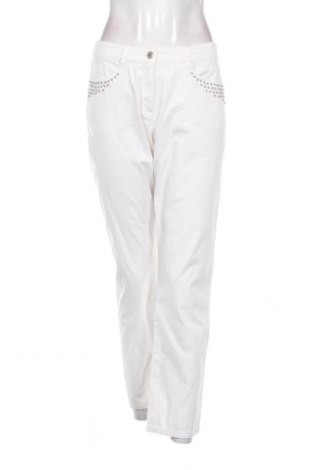 Damskie spodnie Pfeffinger, Rozmiar XL, Kolor Biały, Cena 80,38 zł