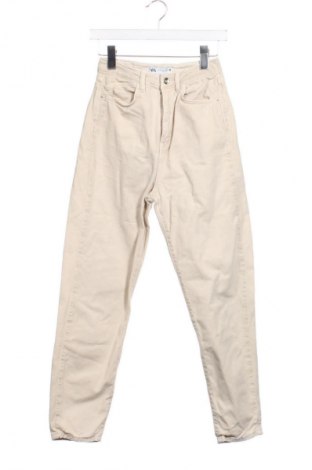 Дамски панталон Zara, Размер XS, Цвят Бежов, Цена 13,81 €