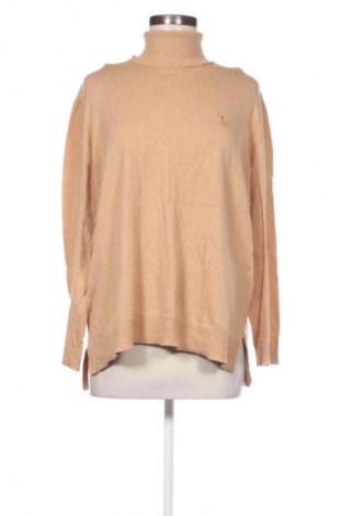 Дамски пуловер U.S. Polo Assn., Размер L, Цвят Бежов, Цена 31,65 €