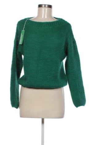 Дамски пуловер United Colors Of Benetton, Размер XS, Цвят Зелен, Цена 48,06 €