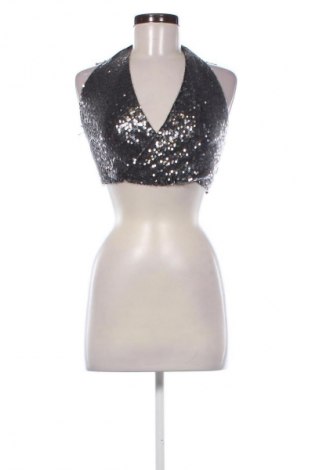 Női top Pull&Bear, Méret M, Szín Ezüstös, Ár 9 569 Ft