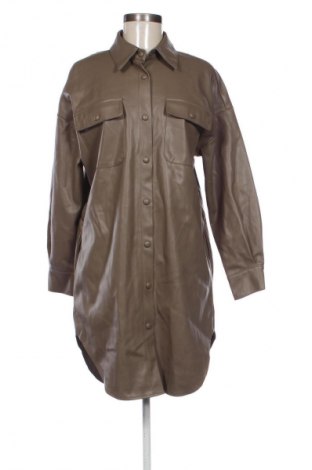 Damen Ledermantel Free Quent, Größe XS, Farbe Braun, Preis € 90,99