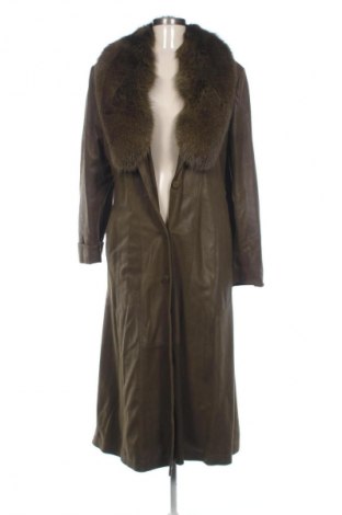 Дамско кожено палто Unbranded, Размер L, Цвят Зелен, Цена 208,37 €