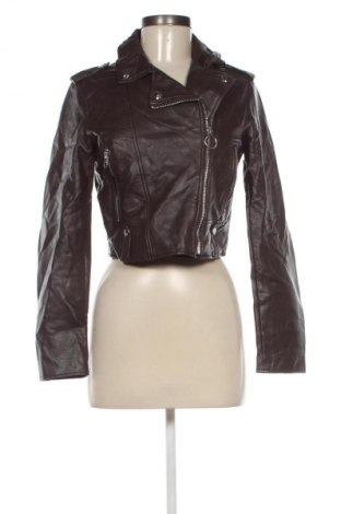 Damen Lederjacke Bershka, Größe M, Farbe Braun, Preis € 25,99